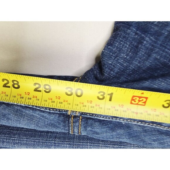 Levi's Size 14 Short Womens 30 Inch Inseam 550 Relaxed Bootcut Blue Denim Jeans - Picture 10 of 12